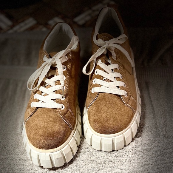 Girlhood Shoes - Brown Suede Women's Sneakers